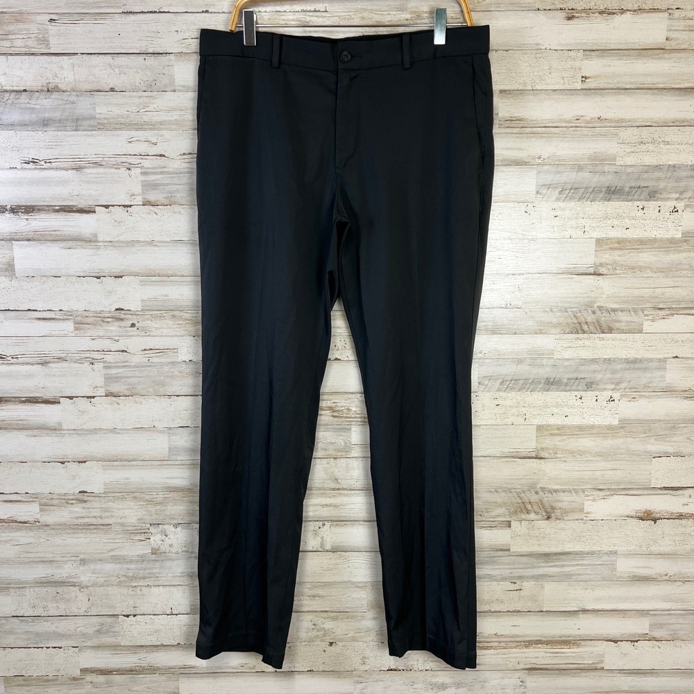 Nike Golf Dri-FIT Standard Fit Pants Men 32x30 Black Chino Trousers 833194-010